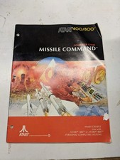 ATARI 400/800 COMPUTER GAME MISSILE COMMAND CXL4012 COMPUTER SYSTEM 1981 image