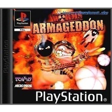 PS1 / Sony Playstation 1 - Worms Armageddon mit OVP OVP beschädigt