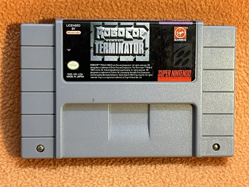 Robocop vs Terminator Super Nintendo SNES Original Authentic Game! - Image 2 of 4