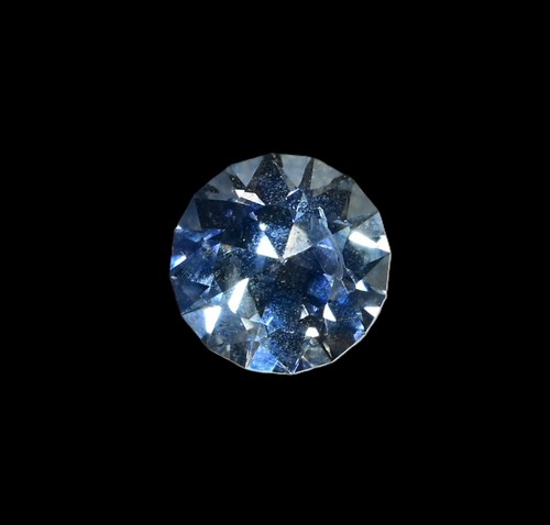 Steel blue montana sapphire, 0.28 carats, 4mm