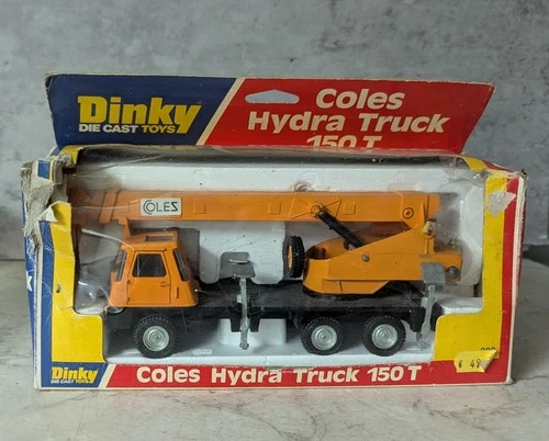 Vintage Dinky Toys 980 Coles Hydra 150T Truck Crane Orange Boxed