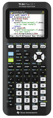 Texas Instruments TI-84 Plus CE-T Grafikrechner - Python Edition - Bild 1 von 5
