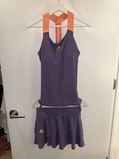 Adidas HEAT.RDY Tennis Tank and Skort Set Purple Size M