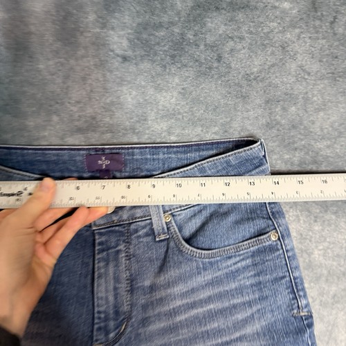 Pantalones de mezclilla ajustados de tiro medio elásticos ajustados para mujer NYDJ talla 2 azules - Imagen 4 de 15