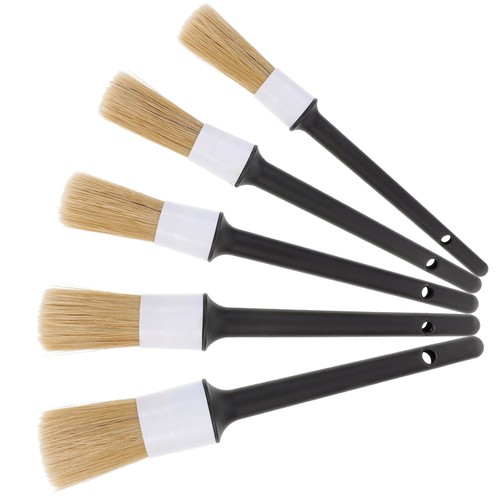 5 PCS Detail Paint Brush Car Detailing Set Cleaning Products Brushes