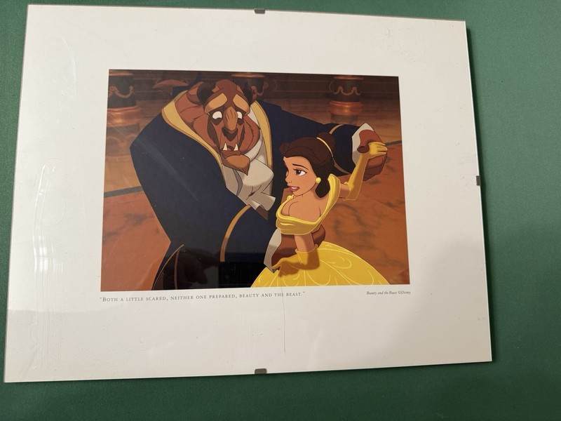 Beauty and the Beast Lithograph “Both A Little Scared, Neither One Prepared”