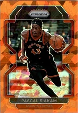 2021-22 Panini Prizm Prizms Orange Ice #174 Pascal Siakam - BSK