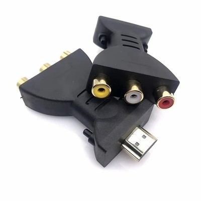 HDMI Male to 3 RCA Female Composite AV Video Audio Adapter Converter for TV PC