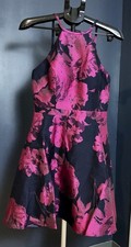 Xscape Black and Pink Floral Dress