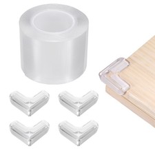 6.5 ft x 1.97 Inch Edge Corner Protector with 4 Corners, Clear