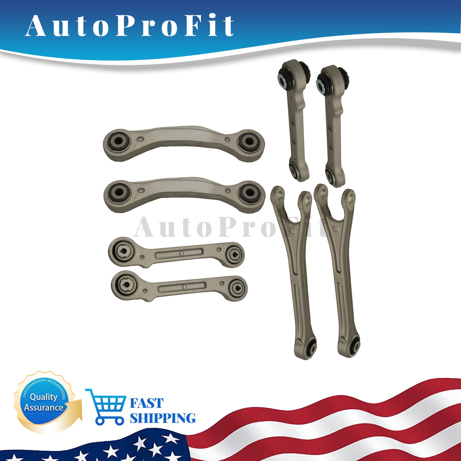 NEW 8PCS Rear Suspension Control Arm Kit Fit 2017+ Maserati Levante