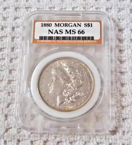 1880 $1 Morgan Dollar NAS (ANACS) Graded MS66
