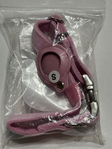 New AirTag Collar Reflective Air Tag Dog Pet Heavy Duty Clasp Pink Collar