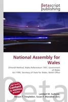 National Assembly For Wales Lambert M. Surhone (U. A.) Taschenbuch Englisch 2026