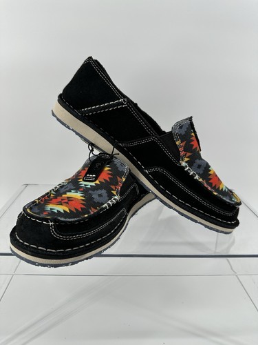 Ariat Women's Cruiser Slip-On Black Suede/Deepest Aztec Size 9 Color BLACK - Bild 1 von 10