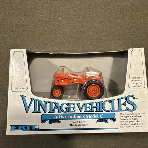 Vintage Allis Chalmers Model C ERTL 1/43 Scale Diecast Metal Replica 1987 NIB 😍 - Picture 11 of 11