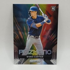 2024 Panini Prizm - Prizmatic #P16 Evan Carter (RC) MLB Texas Rangers Rookie
