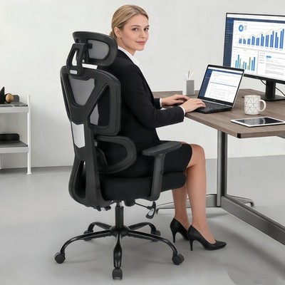 Ergonomic Office Chair, High Back Mesh Executive Desk Chair with Adjustable H...