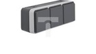 Berker W.1 Triple horizontal socket complete IP55 gray 6768833515