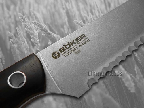 Coltello pane cucina Boker Tree Brand Saga granata full tang stonewash 130381 - Foto 5 di 6