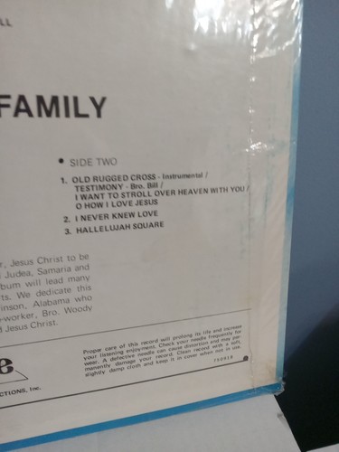 RARE Pinson Alabama Bill Davison Family Local Southern Gospel Album Records Lp - Picture 8 of 8