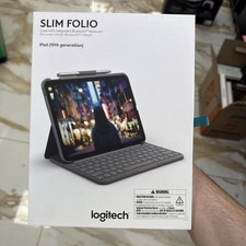 LOGITECH SLIM FOLIO 10.9 APPLE IPAD 10TH GEN CARRYING CASE OXFORD GRAY