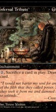 MTG Infernal Tribute LP Light Play Weatherlight [2595]