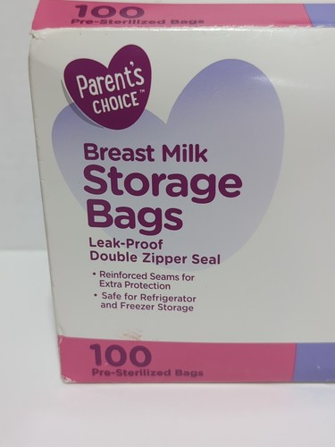 Parent's Choice 100-Count Pre-Sterilized 6oz Breast Milk Storage Bags New - Picture 2 of 6