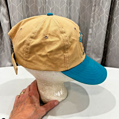 “We be Jammin in Atigua” con bailarines en azul tostado Bill algodón sombrero gorra correa hebilla - Imagen 3 de 9