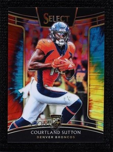 2018 Panini Select Concourse Tie-Dye Prizm /25 Courtland Sutton #76 Rookie RC