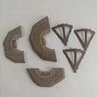 Vintage 1983 Star Wars Ewok Village  ALL 3 TREE PLATFORM FLOOR Pieces + Supports