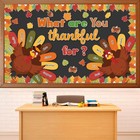 Fall Thanksgiving Turkey Classroom Bulletin Board Decorations We are Thankful...