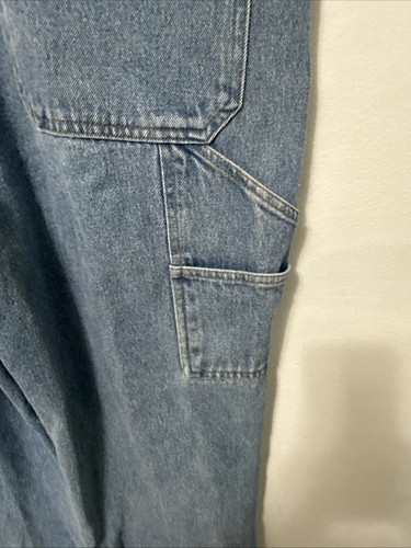 Vintage 90s Zana Di Jean Overalls Bibs Size Medium Wide Leg Pockets Casual - Picture 8 of 11