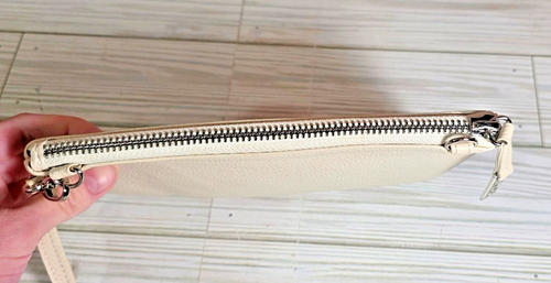 Brighton cremefarben cremefarbenes Leder mit silbernen Herzen Beutel Armband, Schulterriemen - Bild 9 von 16