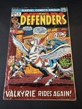 Defenders 4, Key: 1st Valkyrie! Low Grade Reader 1973 Marvel 