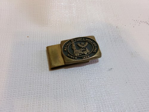 Royall Pump & Well Brass Money Clip Anacortes USA