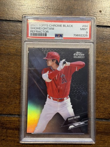2021 Topps Chrome Black - Shohei Ohtani - Refractor - #84 - /199 PSA 9 Refractor