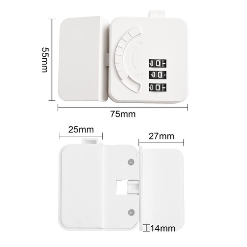 Secure Your Snacks with Mini Refrigerator Lock Combination Code System - Picture 8 of 47