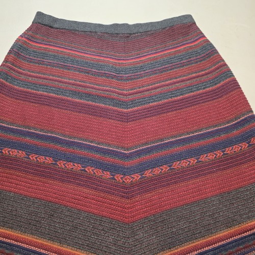Damen Orvis Baumwolle Stretch Strick Struktur Erhöhte Nähte Maxi Bleistiftrock Small - Bild 6 von 8