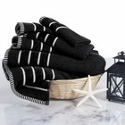 6Pc Towel Set Bath Towels Hand Towels Washcloths Bathroom Combed 100% Cotton