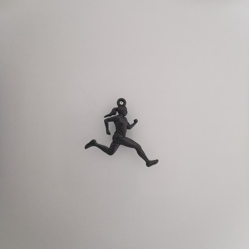 Running Pendant – Oxidized 925 Silver Sports Necklace for Active Lifestyle Fans - Picture 12 of 13
