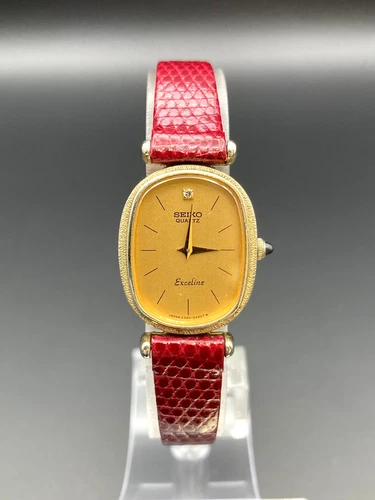 [ N Mint/New Batt] SEIKO Exceline 2320-6200 Women's Vintage Watch Quartz Japan