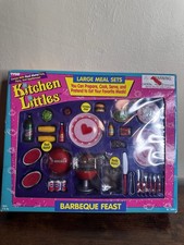 TYCO Kitchen Littles Barbeque Feast Set 1995; Brand New in Box Barbie Play Food
