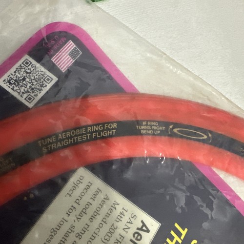 Aerobie Pro Ring Outdoor Flying Disc Original Made In USA 2013 World Record RARE - Picture 7 of 12