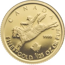 2006 Canada 50-cent 1/25oz. Fine Gold Cowboy