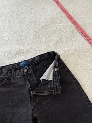 Vintage Arizona Jeans Boys 18 Husky 31x27 Loose Wide Leg Black Denim 90s - Picture 9 of 10