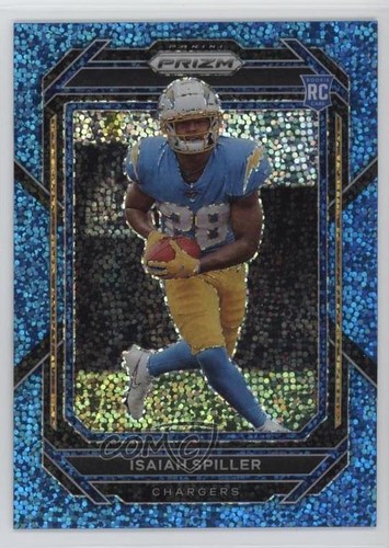 2022 Panini Prizm Rookies Blue Sparkle Prizm /96 Isaiah Spiller #324 Rookie RC - Picture 1 of 3