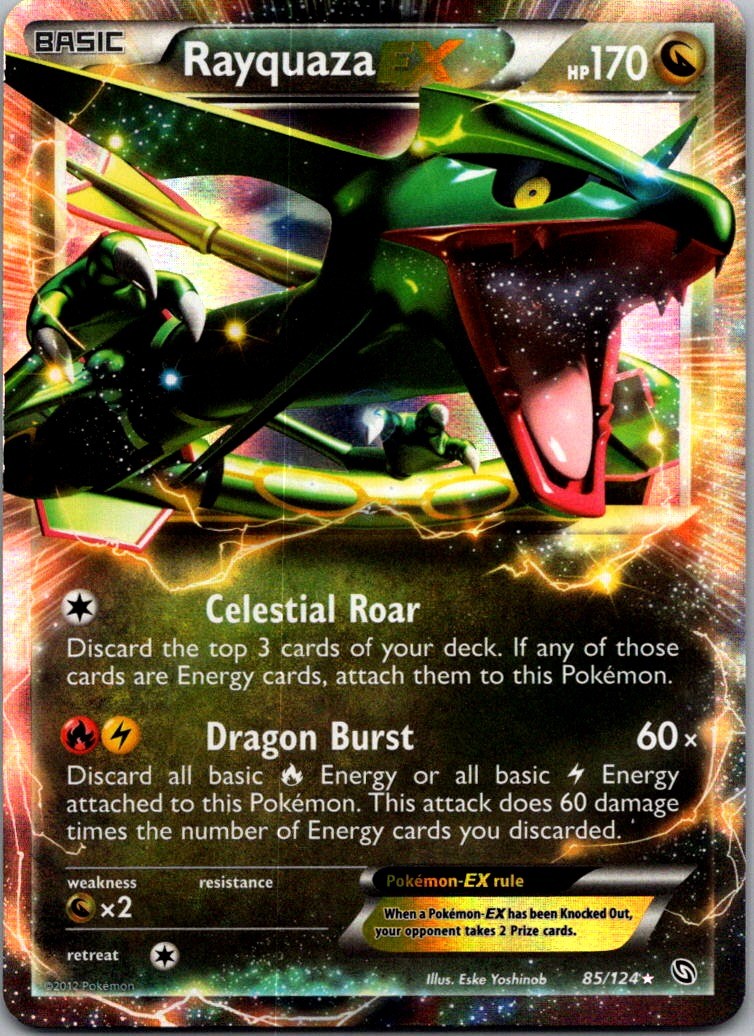 Rayquaza EX Ultra Rare Dragons Exalted 85/124 NM