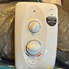 Mira Sprint 8.5kW Electric Shower System White Gloss Eco Manual + Head