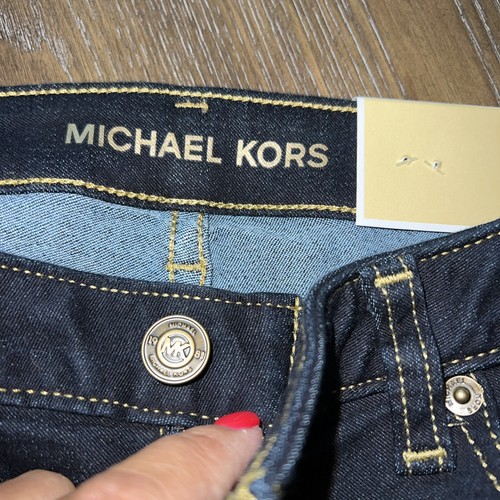 Michael Kors Damen Größe 4 Dark Wash Izzy Skinny Leg Denim Jeans - Bild 2 von 6